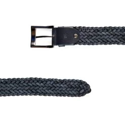 Braided Dark Blue Belt For Mens Pants -Belt Shop braided dark blue belt for mens pants 351021 2