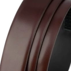Brown Automatic Leather Strap For Ratchet Buckles -Belt Shop brown automatic leather strap for ratchet buckles 5