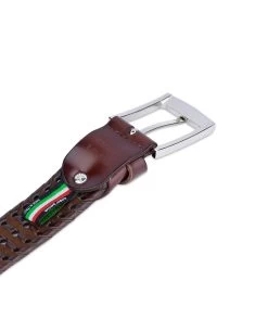 Brown Braided Belt For Men -Belt Shop brown braided belt for men 35usd 1