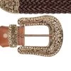 Brown Braided Western Belts With Copper Buckle -Belt Shop brown braided western belts with copper buckle copy