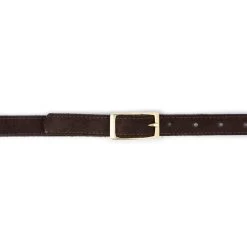 Brown Calf Hair Belt With Gold Brass Buckle 8 Brown Calf Hair Belt With Gold Brass Buckle -Belt Shop brown calf hair belt with gold brass buckle 4