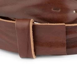 Brown Full Grain Leather Belt Strap | 40 Mm Replacement