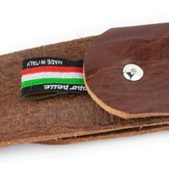 Brown Leather Belt For Jeans With Silver Center Bar Buckle -Belt Shop brown leather belt for jeans with silver center bar buckle 6