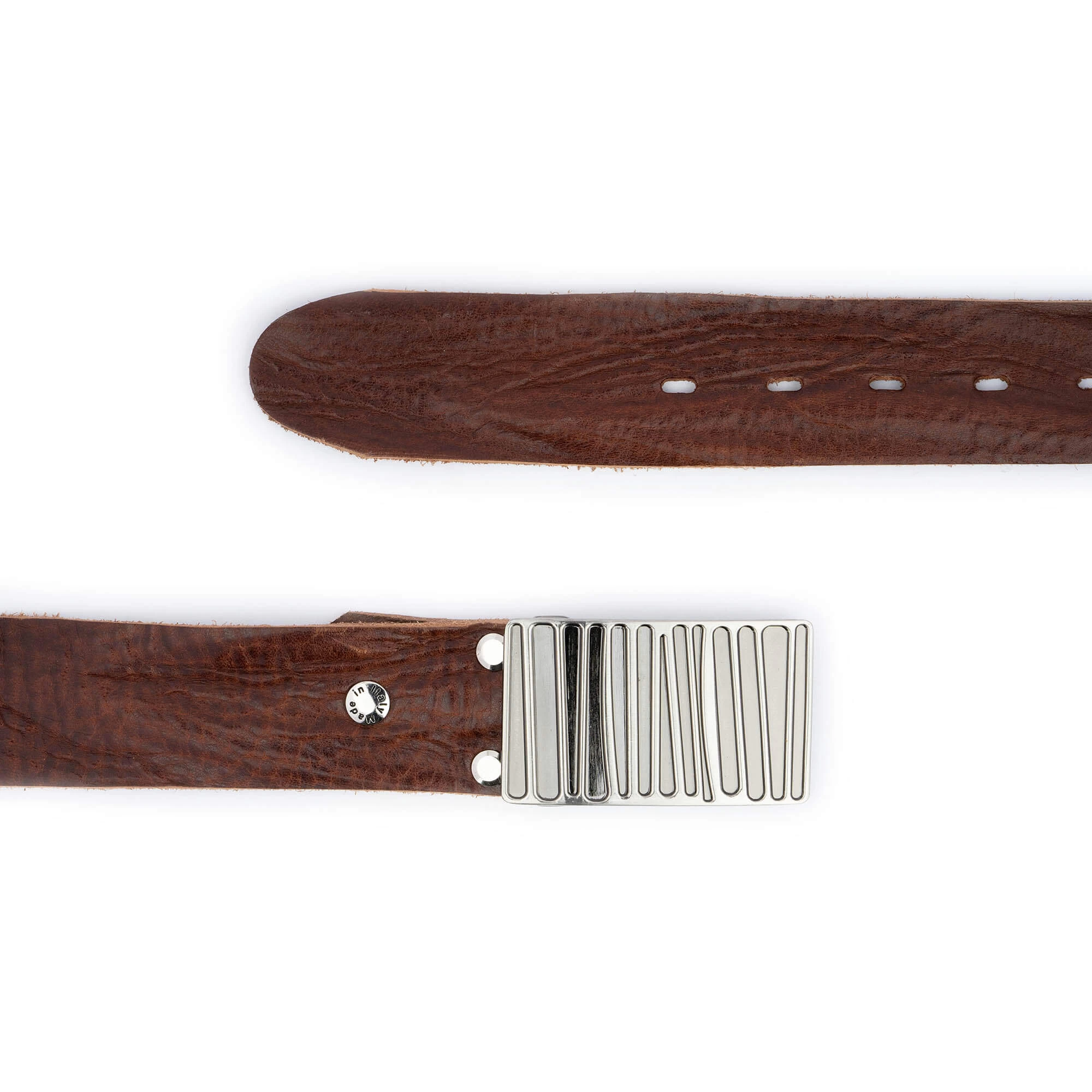 Brown Mens Jeans Belt With Buckle 4.0 Cm 3 Brown Mens Jeans Belt With Buckle 4.0 Cm