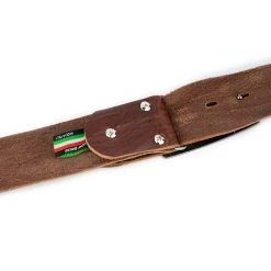 Brown Mens Jeans Belt With Buckle 4.0 Cm -Belt Shop brown mens jeans belt with buckle 4.0 cm 4