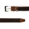 Brown Suede Leather Belt With Buckle -Belt Shop brown suede leather belt with buckle 351050 3