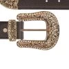 Brown Western Belts For Ladies With Copper Buckle -Belt Shop brown western belts for ladies with copper buckle copy