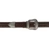 Brown Western Braided Belt For Men | Silver Buckle -Belt Shop brown western braided belt for men silver buckle 28 44 usd75 2