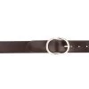 Brown Womens Belt With Rounded Buckle -Belt Shop brown womens belt with rounded buckle 2
