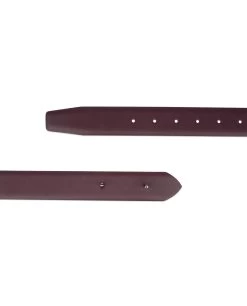 Burgundy Mens Belt Without Buckle