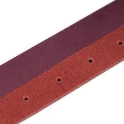 Burgundy Soft Leather Belt Strap Replacement 1 Inch -Belt Shop burgundy soft leather belt strap replacement 1 inch 5