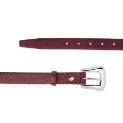 Burgundy Western Belt For Women With Nickel Free Buckle 7 Burgundy Western Belt For Women With Nickel Free Buckle -Belt Shop burgundy western belt for women with nickel free buckle 28 40 65usd 3