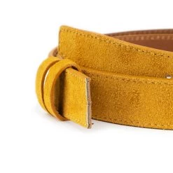 Camel Color Suede Leather Strap Replacement 3.5 Cm