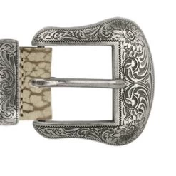 Camouflage Western Belts For Men With Silver Buckle