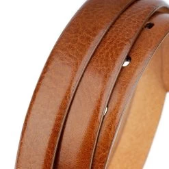 Cognac Leather Belt Strap For Buckles Womens 2.0 Cm -Belt Shop cognac leather belt strap for buckles womens 2.0 cm 5