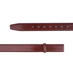 Cognac Leather Belt Strap For Men 3.5 Cm
