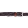 Cognac Men’s Woven Belt -Belt Shop cognac mens woven belt 35usd 2