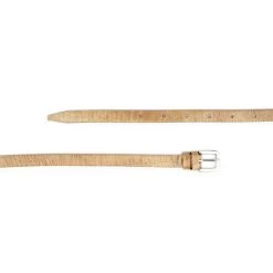 Croco Skinny Brown Belt For Women