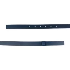 Dark Blue Leather Replacement Belt Strap For Buckles 20 Mm