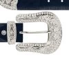 Dark Blue Womens Leather Western Belt – Rhinestone Buckle -Belt Shop dark blue womens leather western belt rhinestone buckle copy