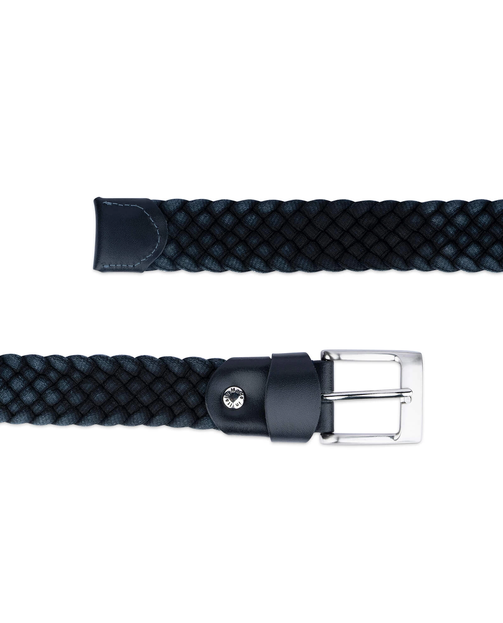 Dark Blue Woven Mens Belt 3 Dark Blue Woven Mens Belt