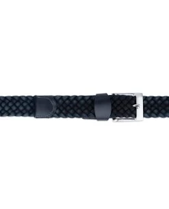 Dark Blue Woven Mens Belt 7 Dark Blue Woven Mens Belt -Belt Shop dark blue woven mens belt 19usd 3