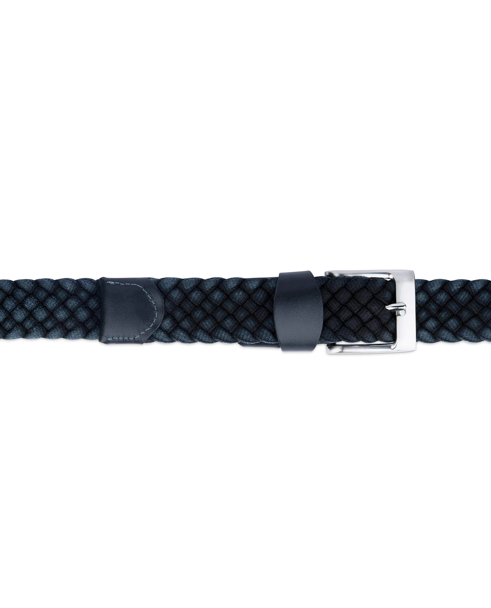 Dark Blue Woven Mens Belt 4 Dark Blue Woven Mens Belt - Image 2