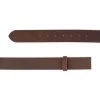 Dark Brown Crazy Horse Leather Belt Strap 4.0 Cm Replacement
