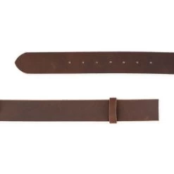 Dark Brown Crazy Horse Leather Belt Strap 4.0 Cm Replacement