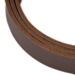 Dark Brown Crazy Horse Leather Belt Strap 4.0 Cm Replacement -Belt Shop dark brown crazy horse leather belt strap 4.0 cm replacement 5