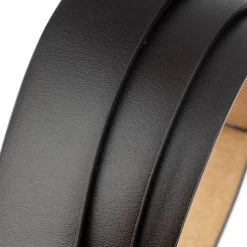 Dark Brown Vegan Mens Click Belt Strap Replacement -Belt Shop dark brown vegan mens click belt strap replacement 6