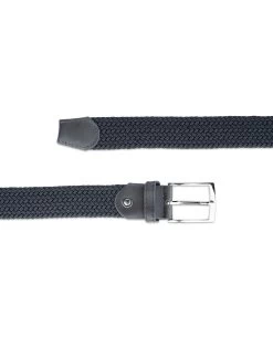 Dark Grey Stretch Belt For Men