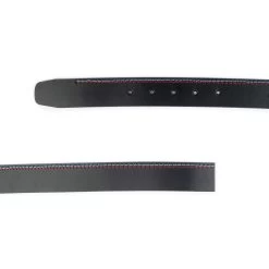 Fashion Mens Belt Strap Black Colorful Stitched -Belt Shop fashion mens belt strap black colorful stitched 2