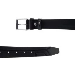 Fashion Mens Belts – Black Embossed Leather