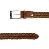 Full Grain Leather Men’s Belt – Woven Tan Brown -Belt Shop full grain leather mens belt woven tan brown 351006 3