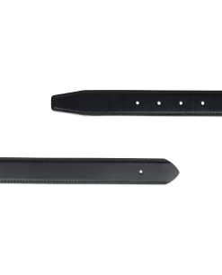 Full Grain Mens No Buckle Belt Strap 30 Mm