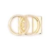 Gold Double Circle Automatic Buckle -Belt Shop gold double circle automatic buckle 2