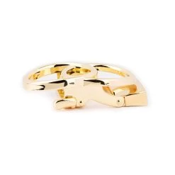 Gold Double Circle Automatic Buckle -Belt Shop gold double circle automatic buckle 3