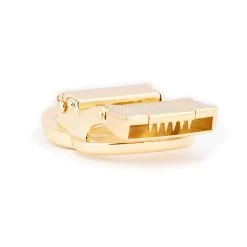 Gold Double Circle Automatic Buckle -Belt Shop gold double circle automatic buckle 4