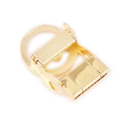 Gold Double Circle Automatic Buckle -Belt Shop gold double circle automatic buckle 5