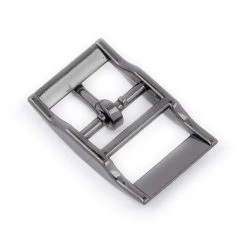 Gray Center Bar Buckle For Belts 20 Mm -Belt Shop gray center bar buckle for belts 4