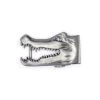 Gray Croco Head Ratchet Belt Buckle Only -Belt Shop gray croco head ratchet belt buckle only 2