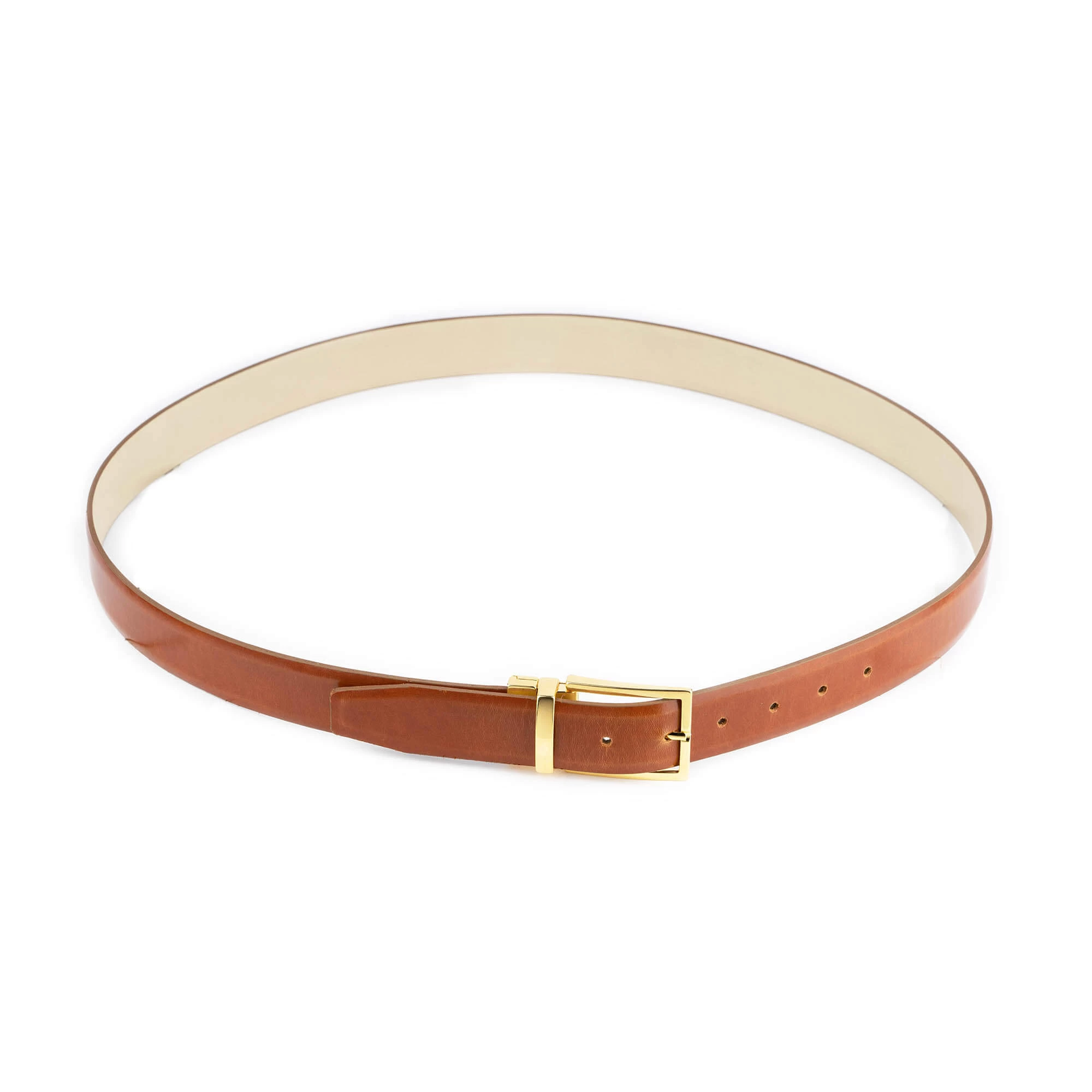 Gray Mens Belt With Gold Buckle 8 Gray Mens Belt With Gold Buckle - Image 6