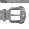 Gray Suede Cowboy Western Belt With Silver Buckle 1 Gray Suede Cowboy Western Belt With Silver Buckle -Belt Shop gray suede cowboy western belt with silver buckle copy