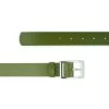 Green Khaki Womens Leather Belt For Dresses 1 1/2 Inch Wide