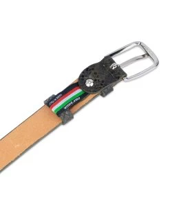 Green Snake Print Belt | Real Leather 25 Mm -Belt Shop green snake print belt real leather 25 mm 1