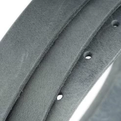 Grey Crazy Horse Leather Belt Strap For Buckle 2.5 Cm -Belt Shop grey crazy horse leather belt strap for buckle 2.5 cm 4
