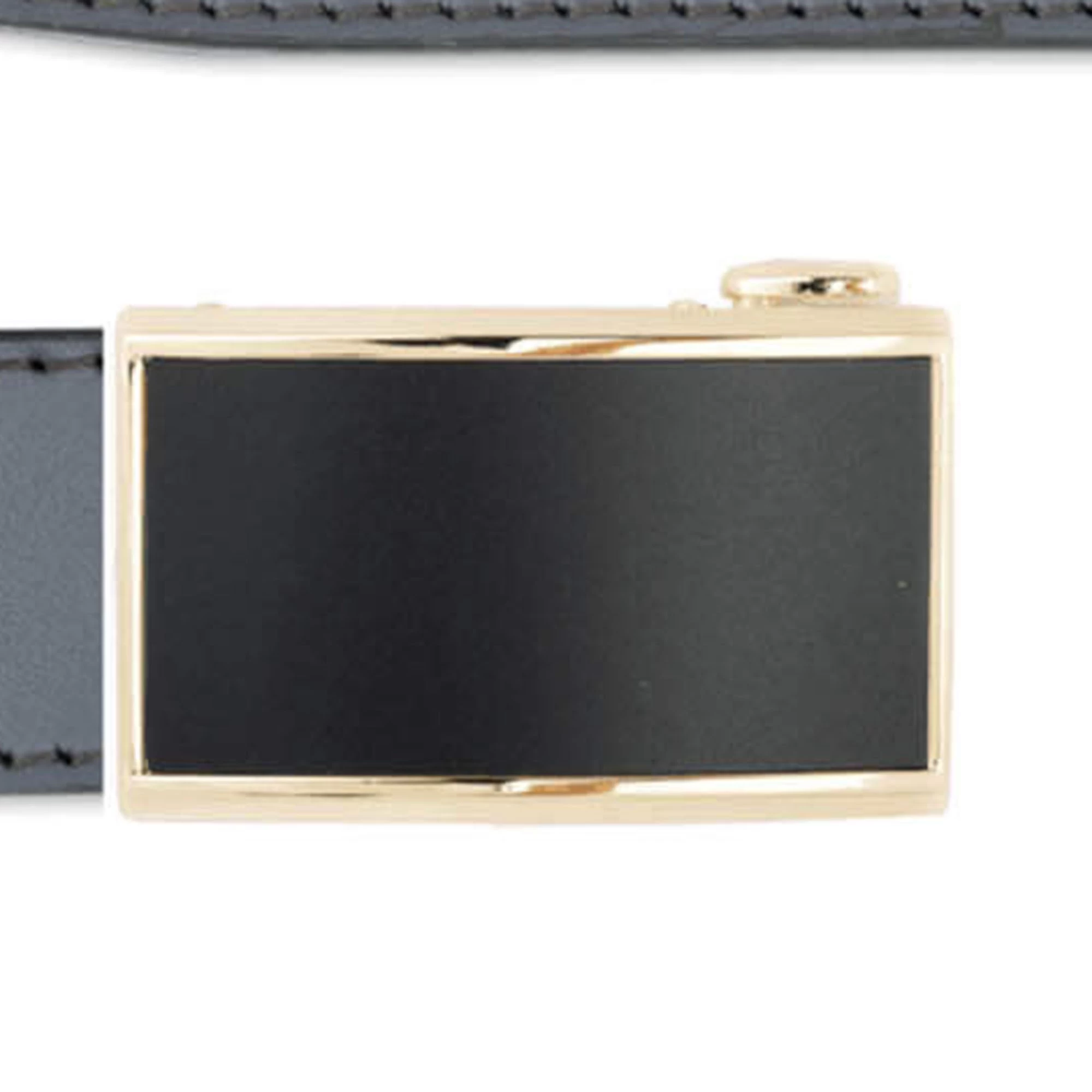 Grey Mens Click Belt With Gold Buckle 3 Grey Mens Click Belt With Gold Buckle