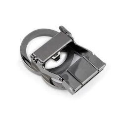 Gunmetal Gray Double Circle Slide Belt Buckle 8 Gunmetal Gray Double Circle Slide Belt Buckle -Belt Shop gunmetal gray double circle slide belt buckle 4