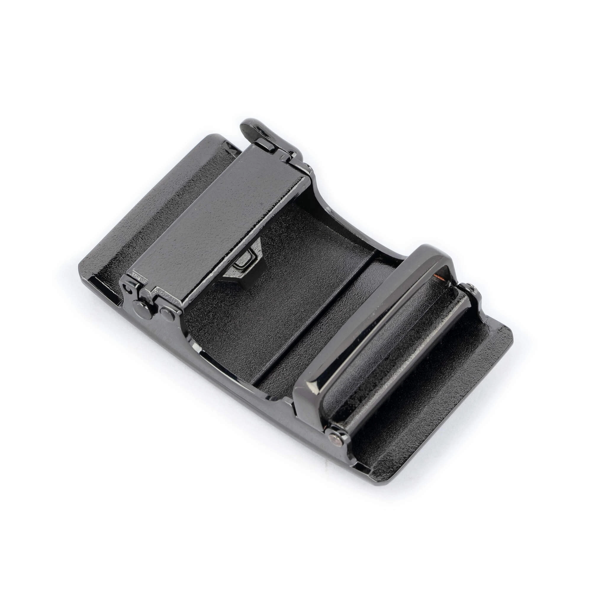 Gunmetal Ratcheting Belt Buckle – Croco Emboss 6 Gunmetal Ratcheting Belt Buckle – Croco Emboss - Image 4